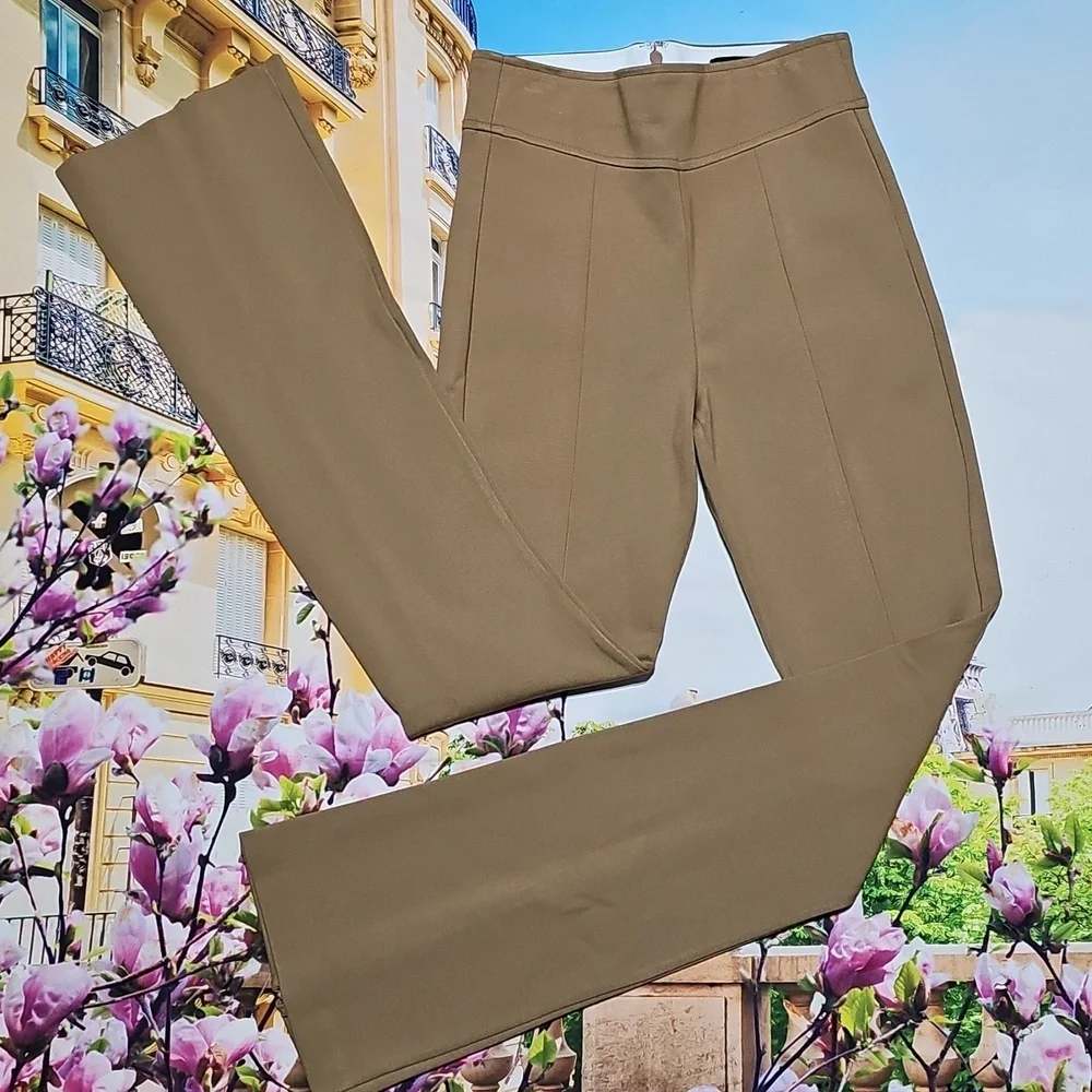 J. Crew Tailored Ponte Trousers Italian Mario Bellucci Fabric Pants New XS